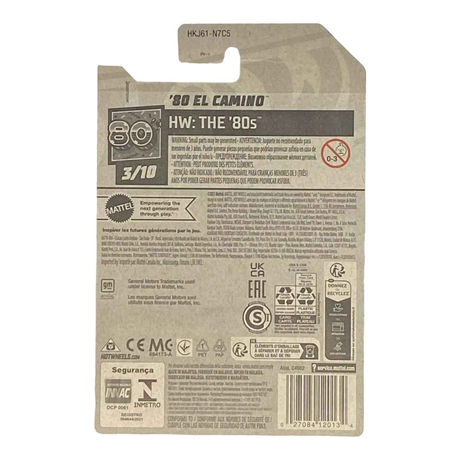 Hot Wheels '80 El Camino - The 80's Series 3/10 -