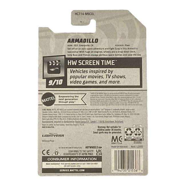 Hot Wheels Armadillo - Screen Time Series 9/10 Main Image