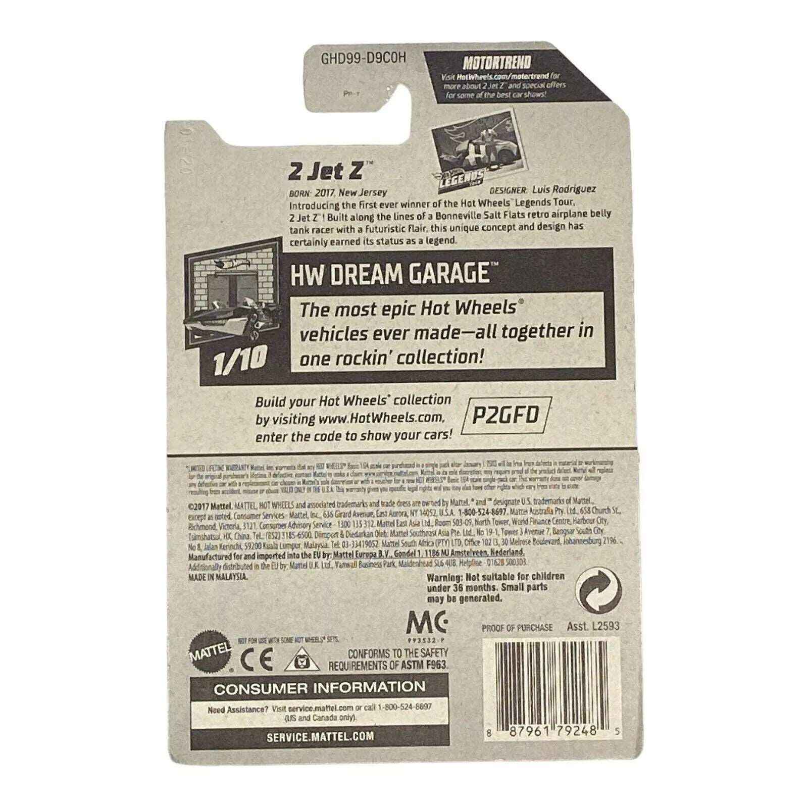 Hot Wheels 2 Jet Z - Dream Garage Series 1/10 Secondary image