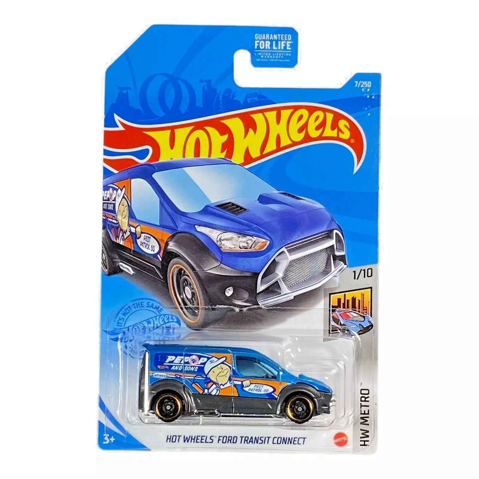 Hot Wheels Ford Transit Connect (Blue) - Metro Series 1/10 Main image
