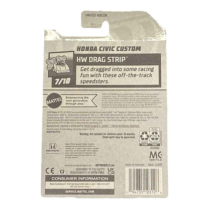 Hot Wheels Honda Civic Custom - Drag Strip Series 7/10