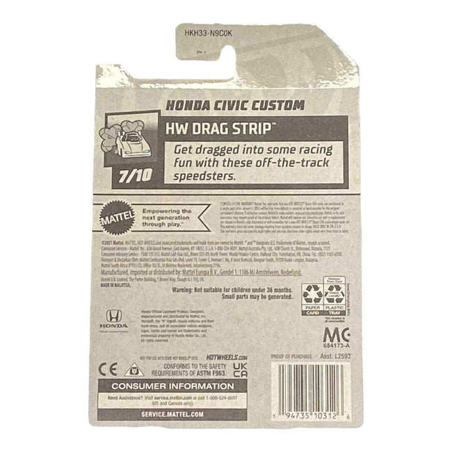 Hot Wheels Honda Civic Custom - Drag Strip Series 7/10 Main Image