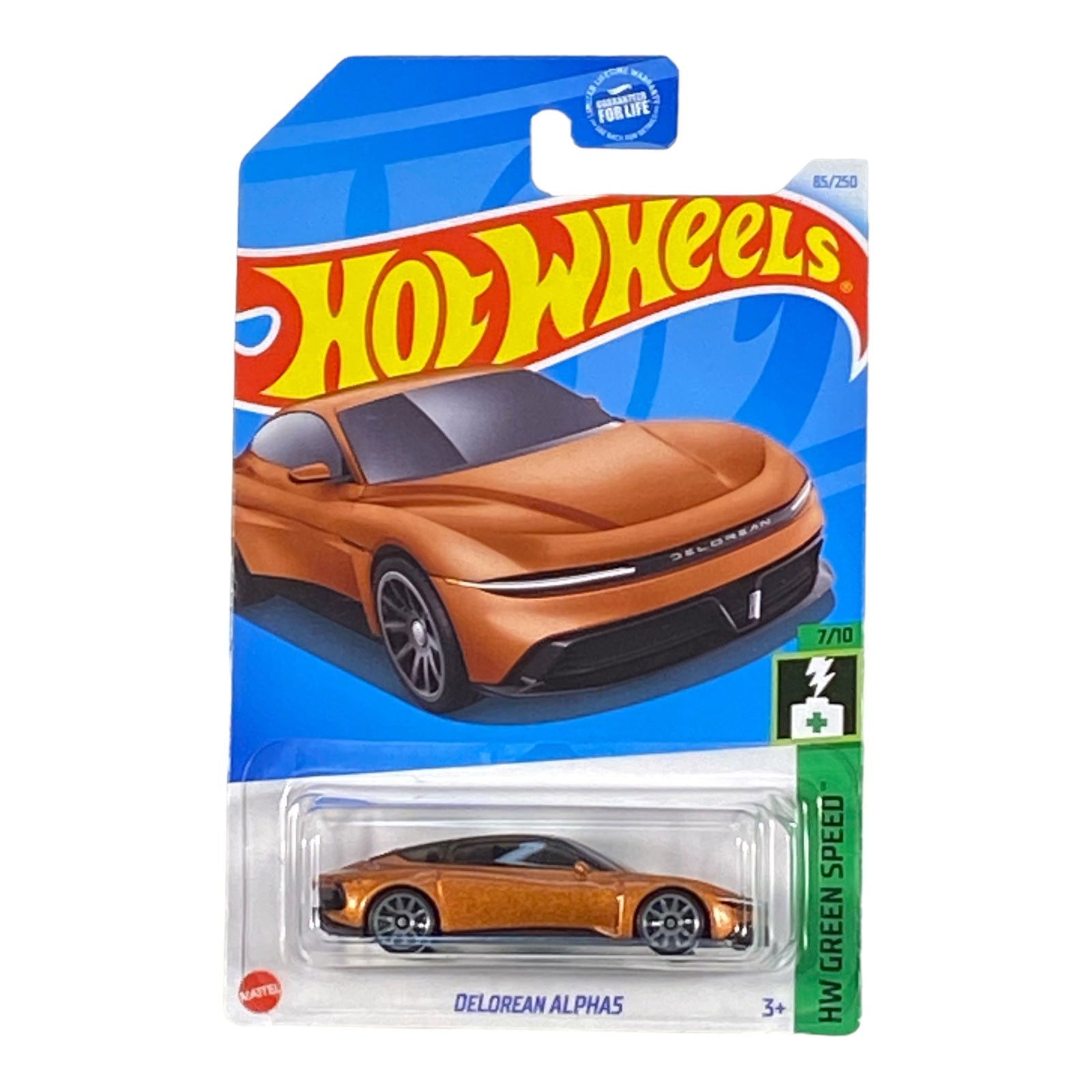 Hot Wheels DeLorean Alpha5 - Green Speed Series 7/10 - Collectors World Toys