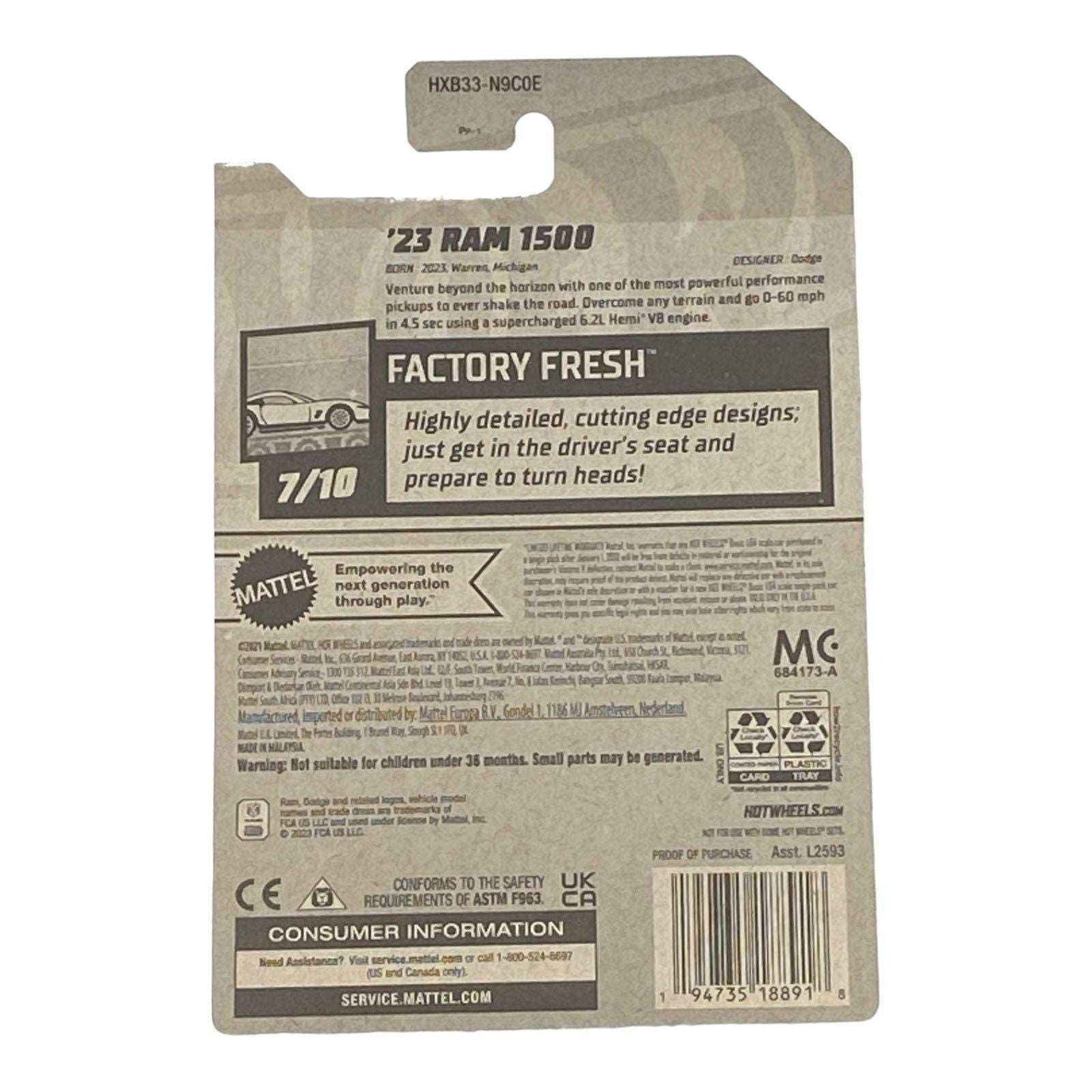 Hot Wheels '23 Ram 1500 - Factory Fresh Series 7/10