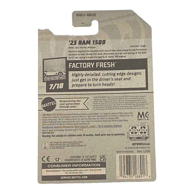 Hot Wheels '23 Ram 1500 - Factory Fresh Series 7/10 Main Image