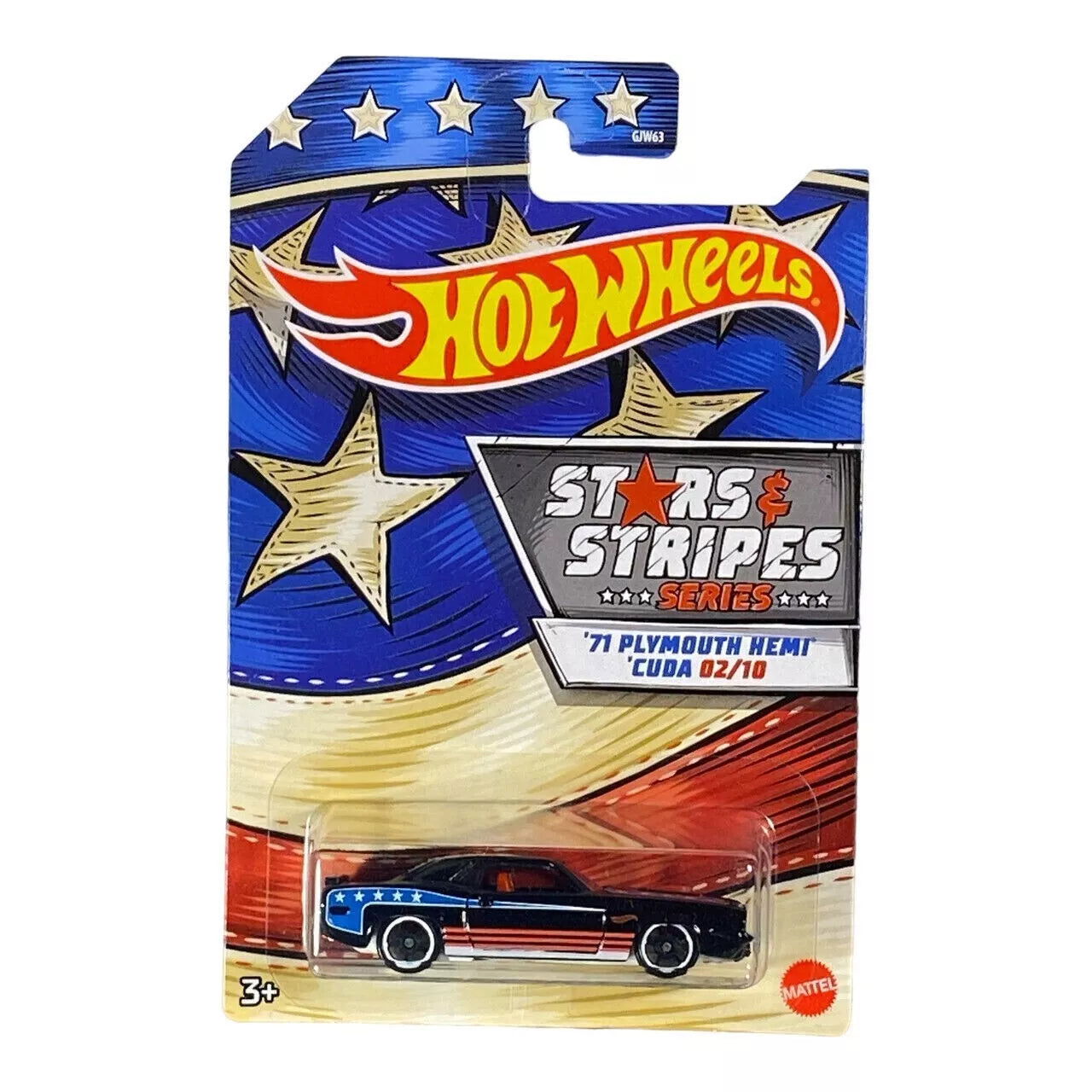 Hot Wheels '71 Plymouth Hemi Cuda - Stars & Stripes Series 02/10 - Collectors World Toys