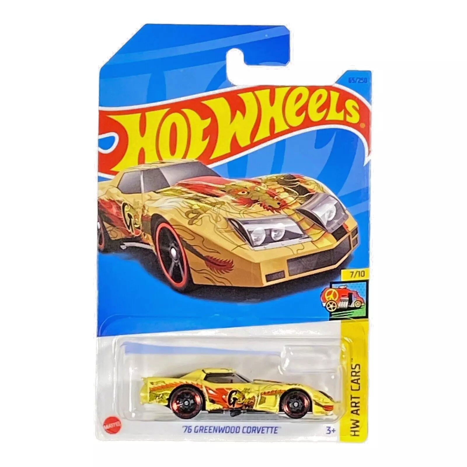 Hot Wheels '76 Greenwood Corvette - Art Cars Series 7/10 - Collectors World Toys