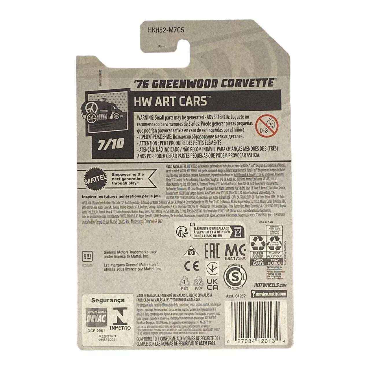 Hot Wheels '76 Greenwood Corvette - Art Cars Series 7/10 -