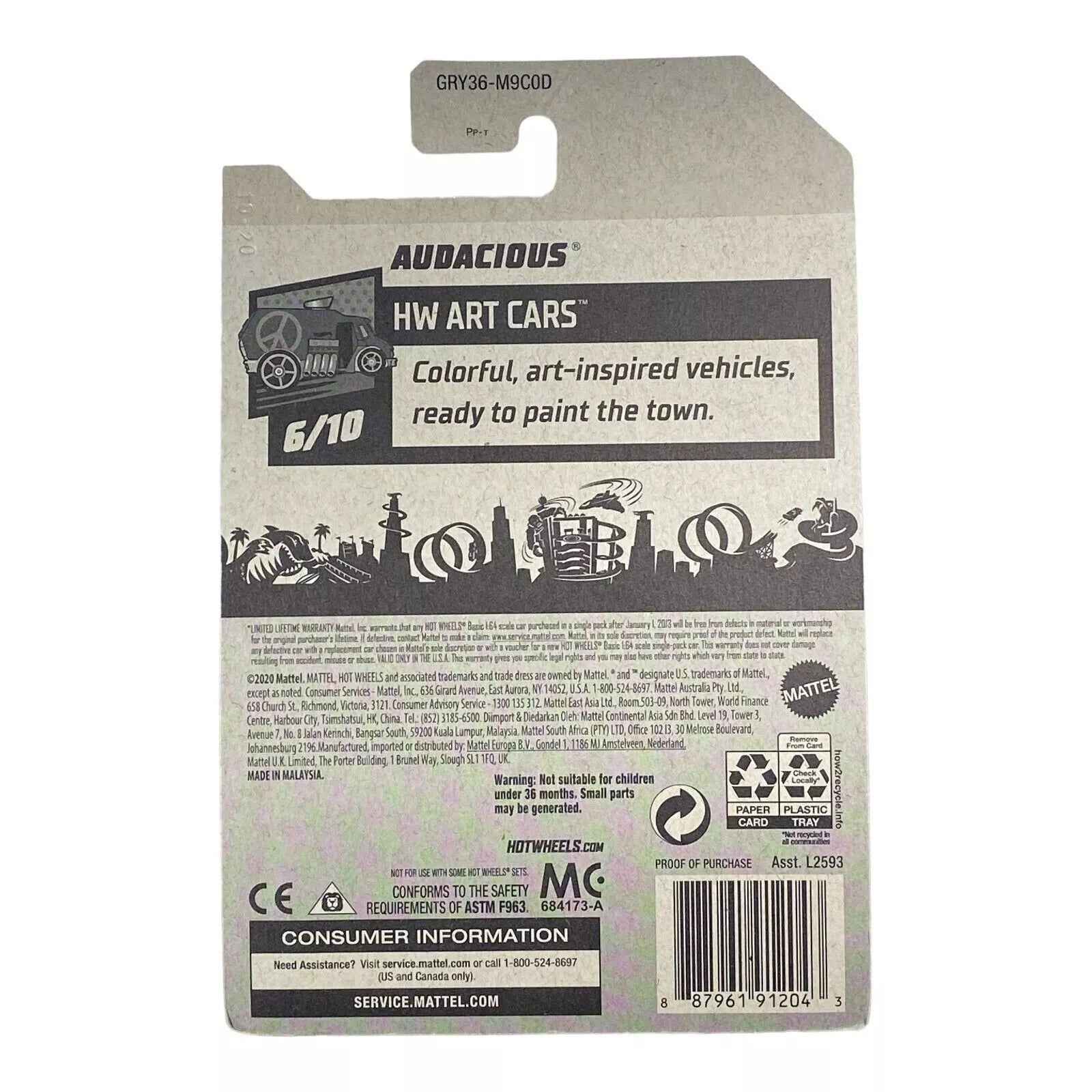 Hot Wheels Audacious - Art Cars Series 6/10 -