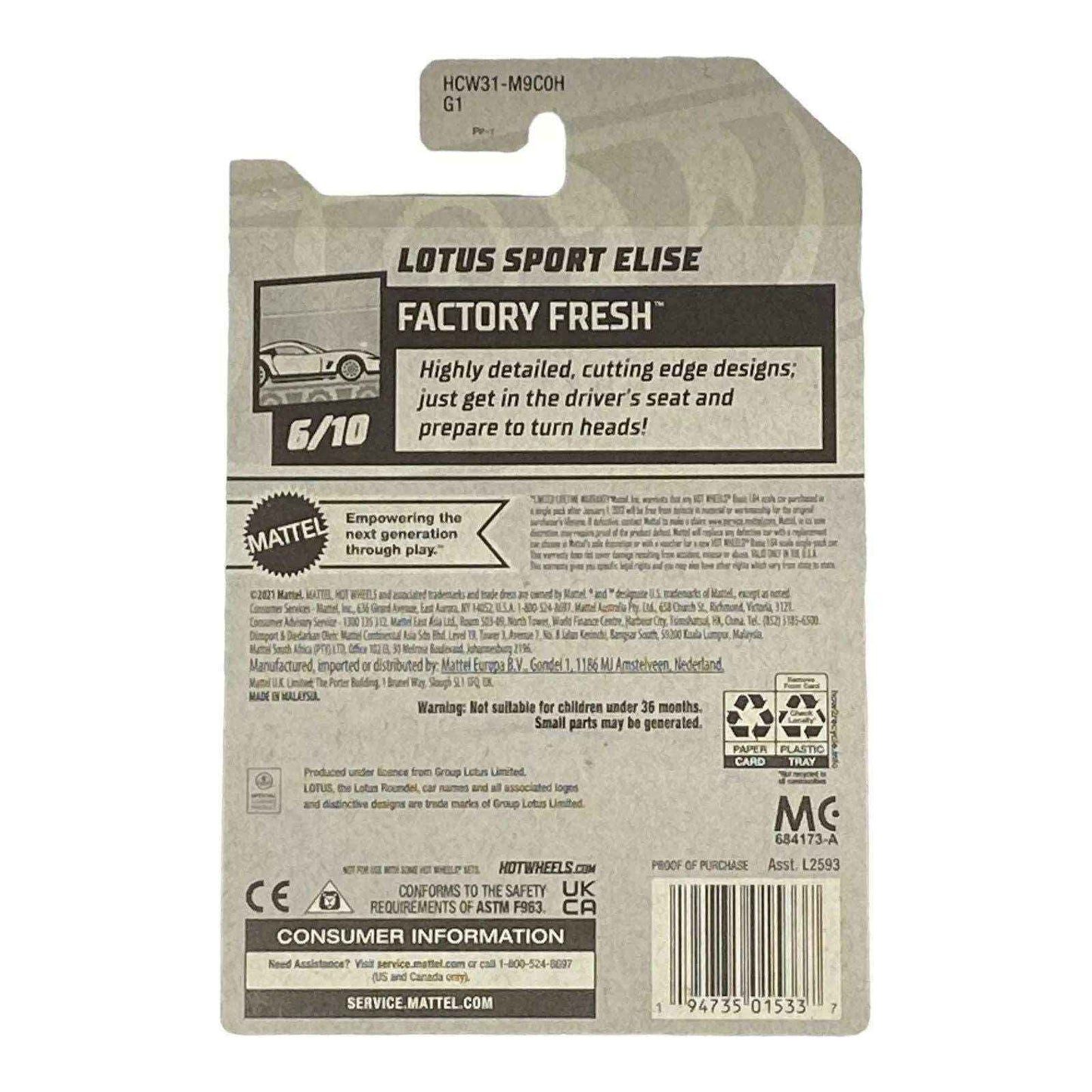 Hot Wheels Lotus Sport Elise - Factory Fresh Series 6/10