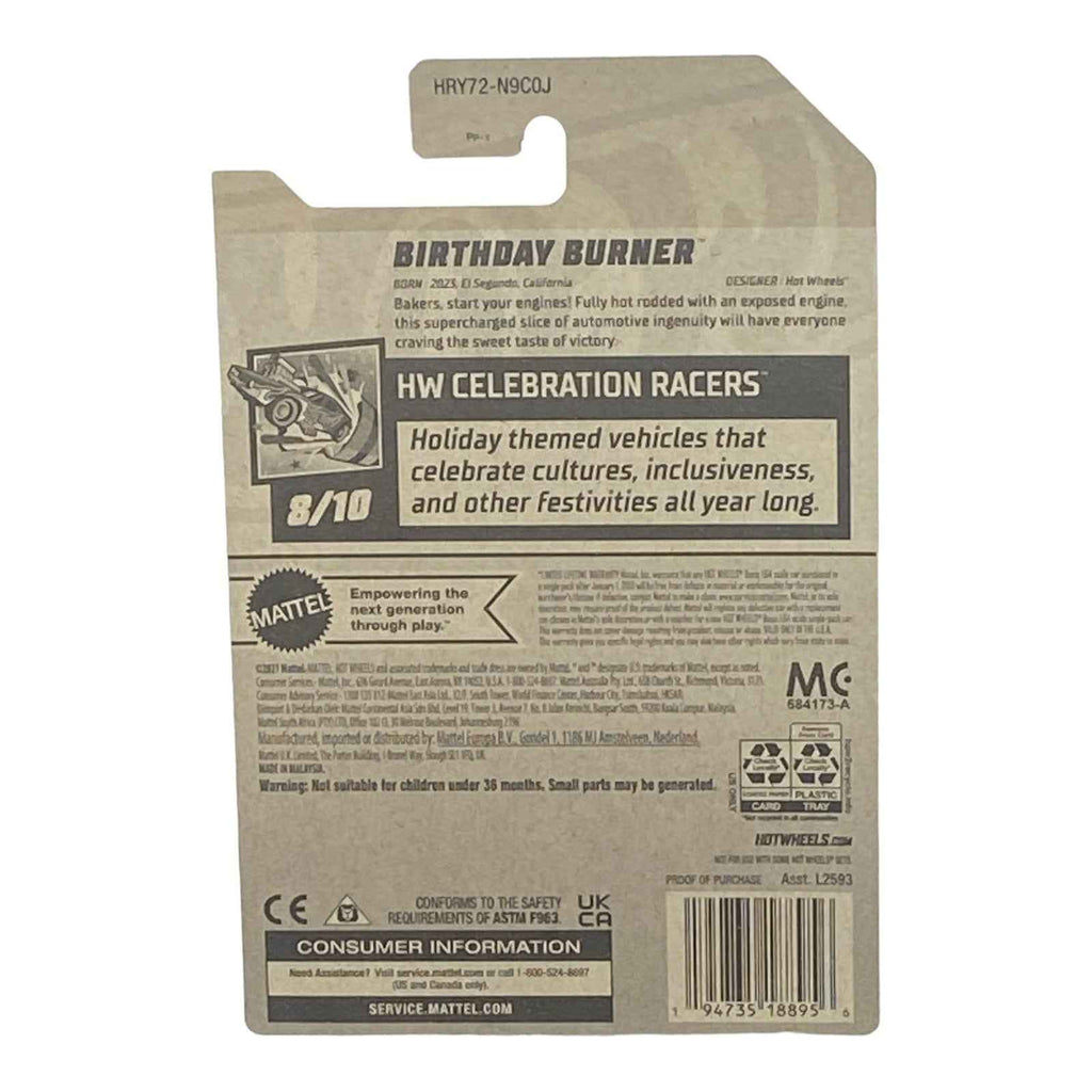 Hot Wheels Birthday Burner - Celebration Racers Series 8/10 -