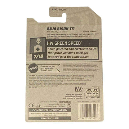 Hot Wheels Baja Bison T5 - Green Speed Series 7/10