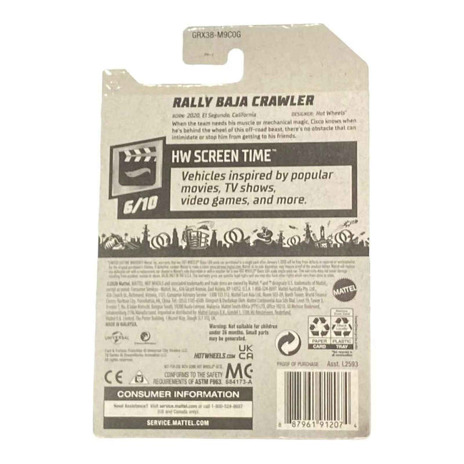 Hot Wheels (Black) Rally Baja Crawler - Screen Time Series 6/10 - Fast & Furious Spy Racers Main Image