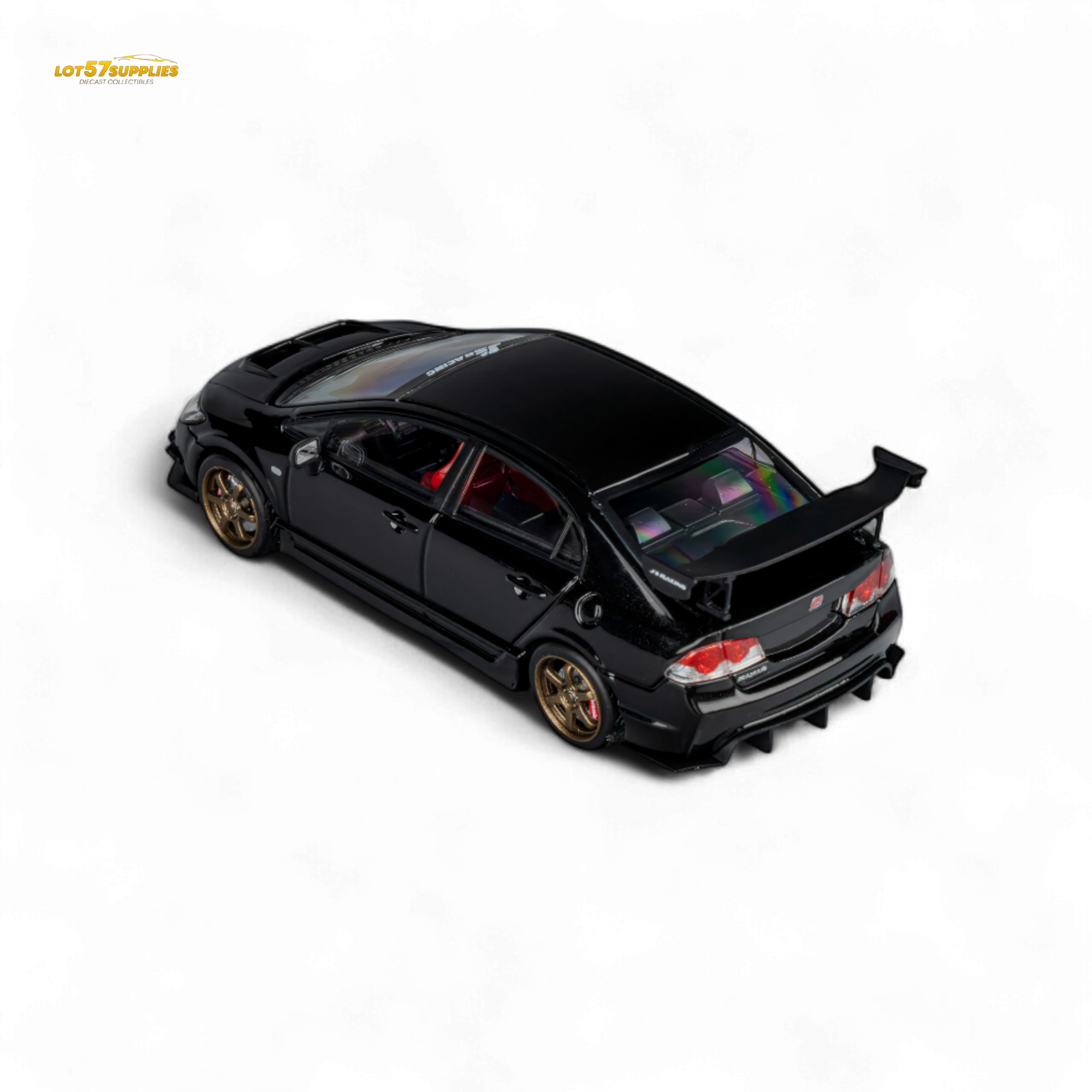 (Pre-Order) Microturbo Custom FD2 J'S Racing - Metallic Black 1:64