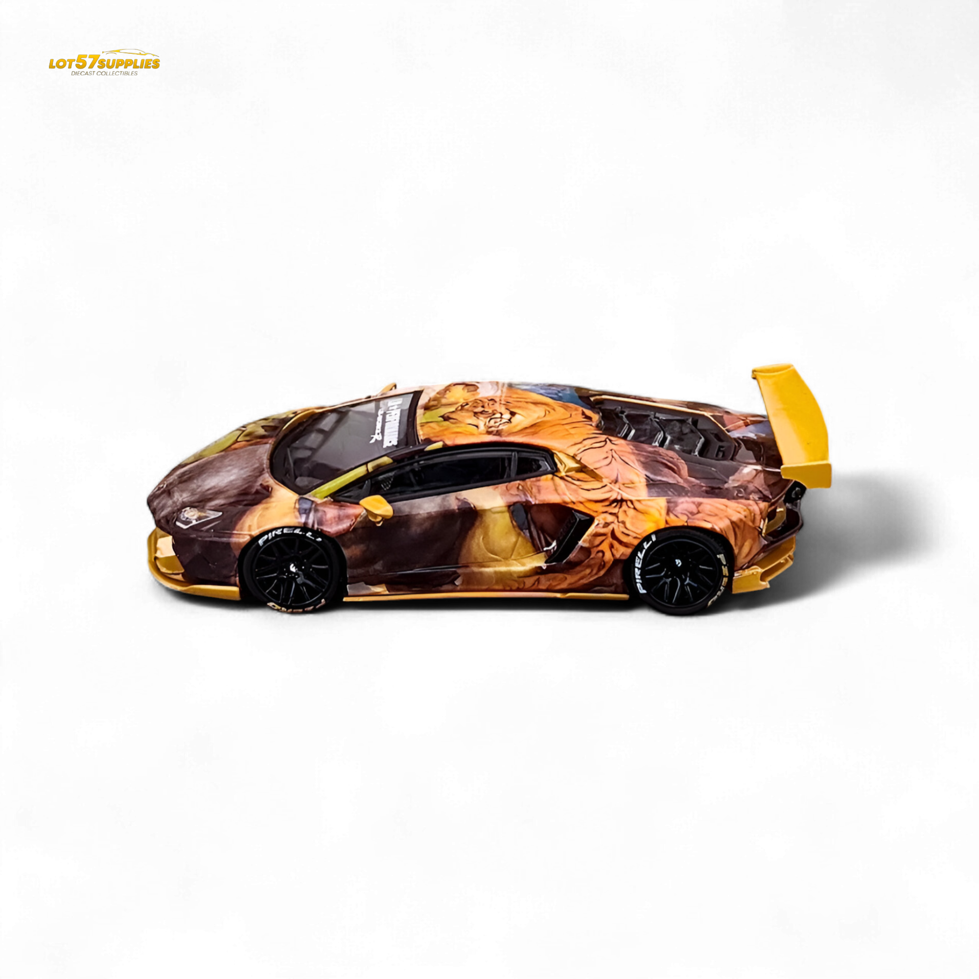 King Model Lamborghini Aventador LP700-4 LB 1.0 Tiger Racing Sports 1:64 - Collectors World Toys