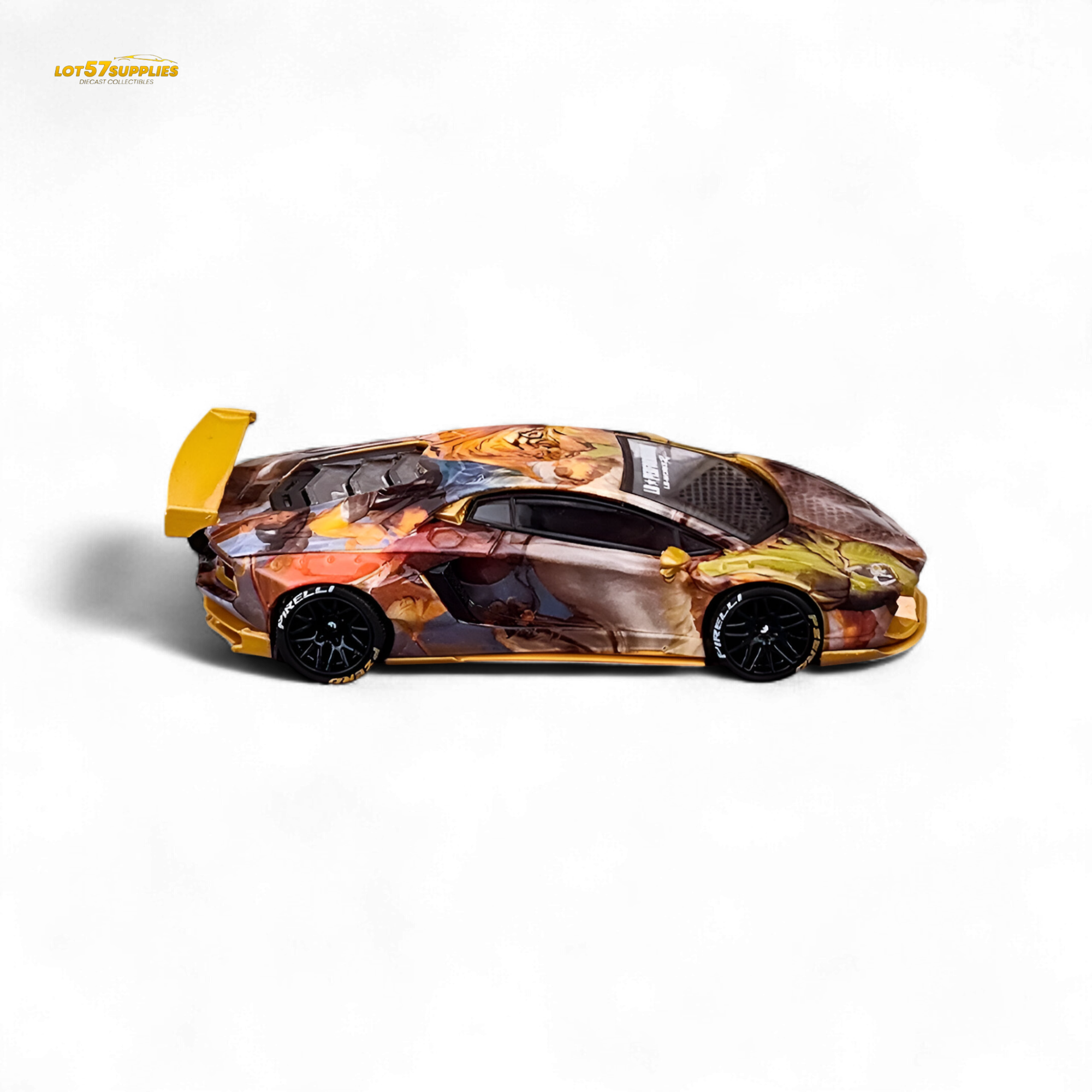 King Model Lamborghini Aventador LP700-4 LB 1.0 Tiger Racing Sports 1:64 - Collectors World Toys