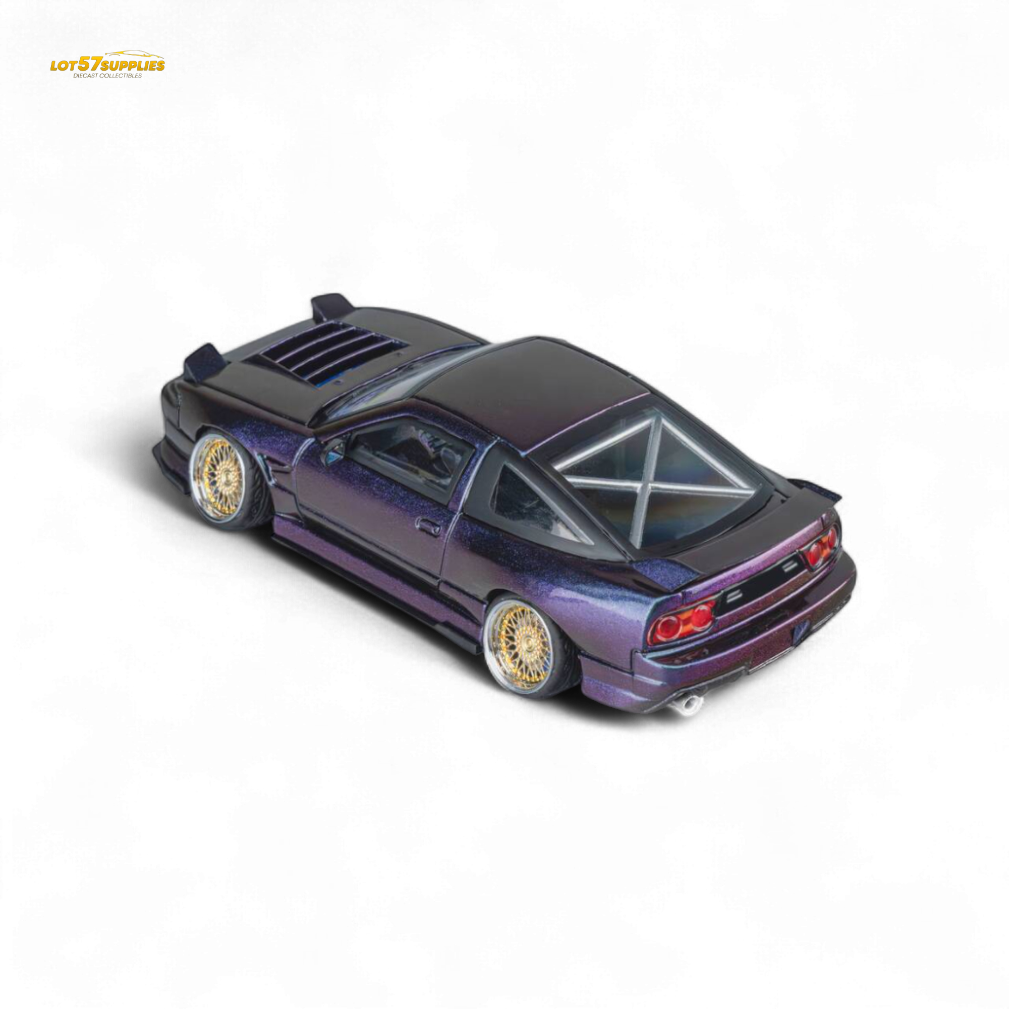 MicroTurbo Custom 180SX Spirit Rei - Purple Chameleon GMHS 2025 Special Edition 1:64