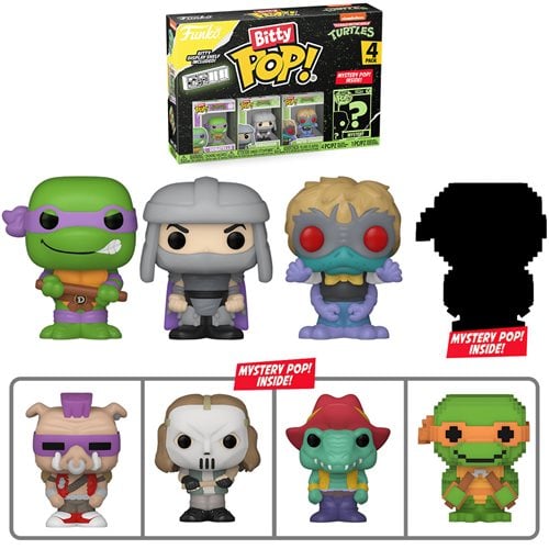 Funko Bitty Pop! Teenage Mutant Ninja Turtles Comics Mini-Figure 4-Pack - Select Set(s) Donatello
