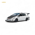 (Pre-Order) Microturbo Honda Civic Type R FD2 Spoon Sports - Metallic White 1:64
