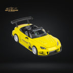 Microturbo Honda S2000 JS Racing Custom in Indy Yellow Pearl 1:64 - Collectors World Toys
