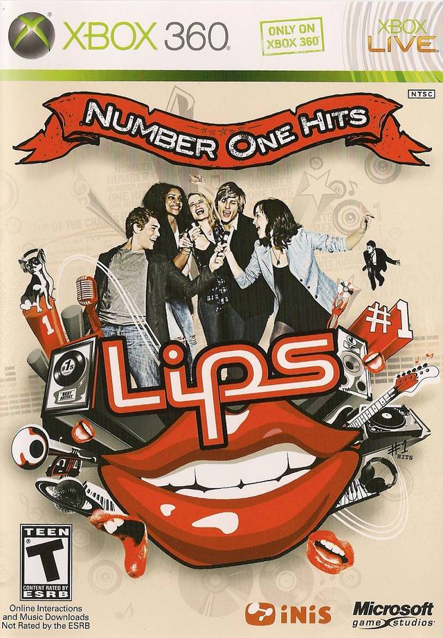Lips: Number One Hits with Microphone (Xbox 360) Main image