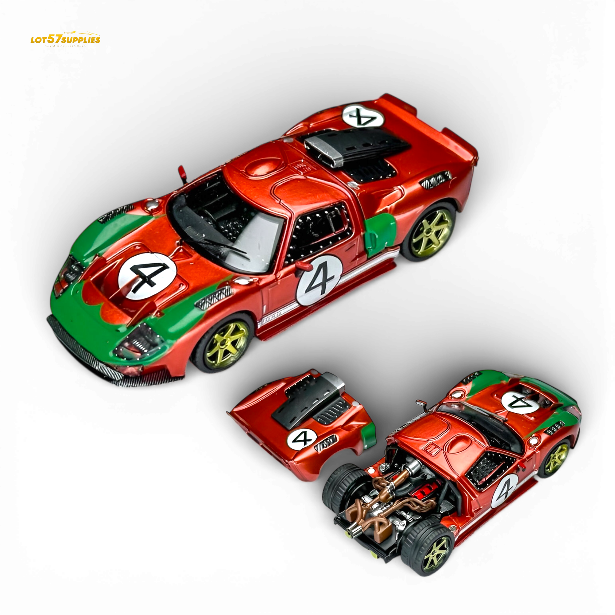 (Pre-Order) Rhino Model RM Ford GT40 - Le Mans Livery 1:64 Main image