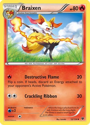 Braixen 012/124 - XY Fates Collide Main image
