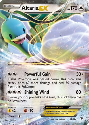 Altaria EX 083/124 - XY  Fates Collide Holofoil Main image