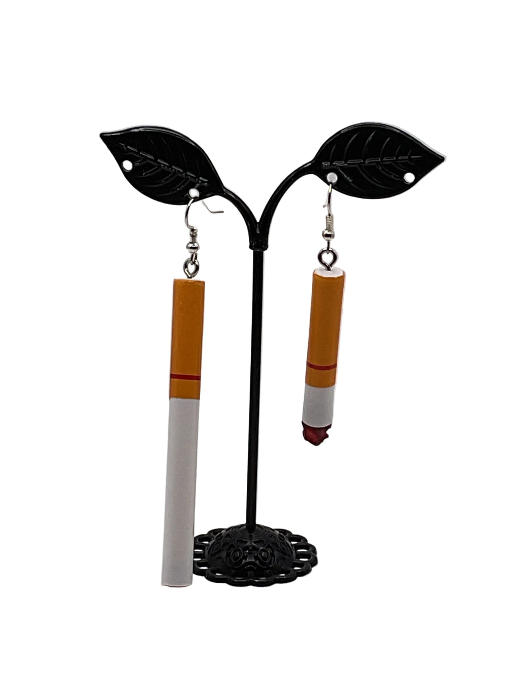 Lit Cigarette Earrings