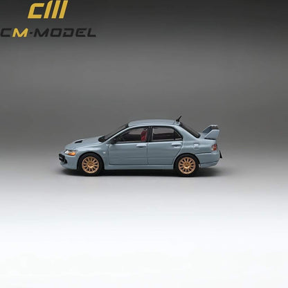 CM Model Mitsubishi Lancer Evolution IX Gray With Engine 1:64