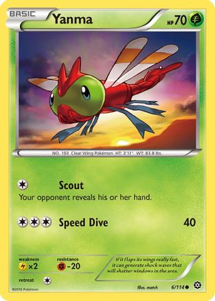 Yanma 006/114 - XY  Steam Siege Main image