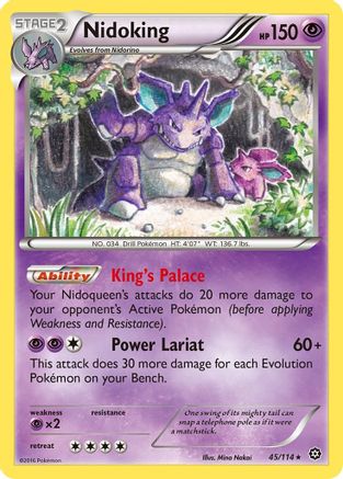 Nidoking 045/114 - XY  Steam Siege Reverse Holofoil