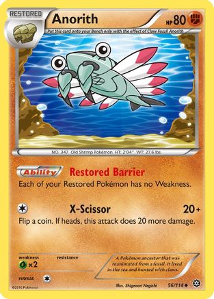 Anorith 056/114 - XY  Steam Siege Main image