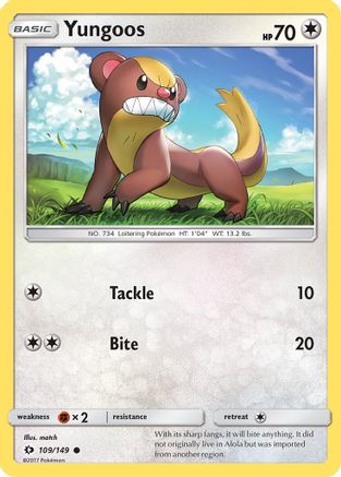 Yungoos 109/149 - SM Base Set Main image