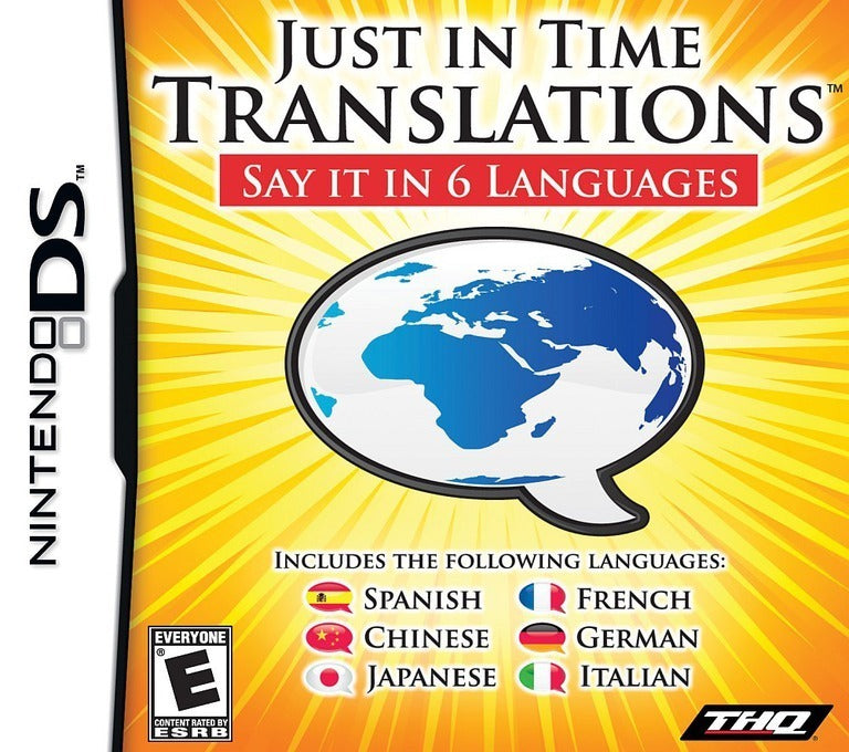 Just In Time Translations (Nintendo DS) Main image