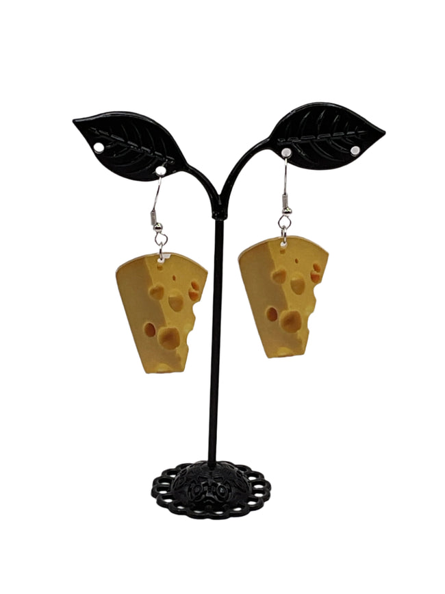 Chunks of Swiss Cheese Earrings Hover Image