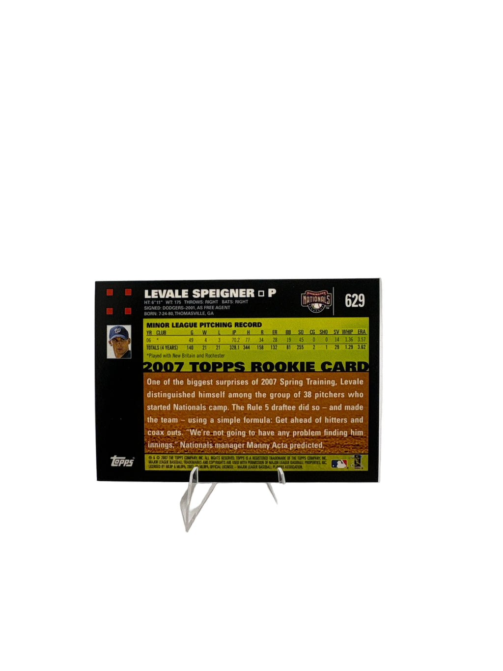 Topps Levale Speigner