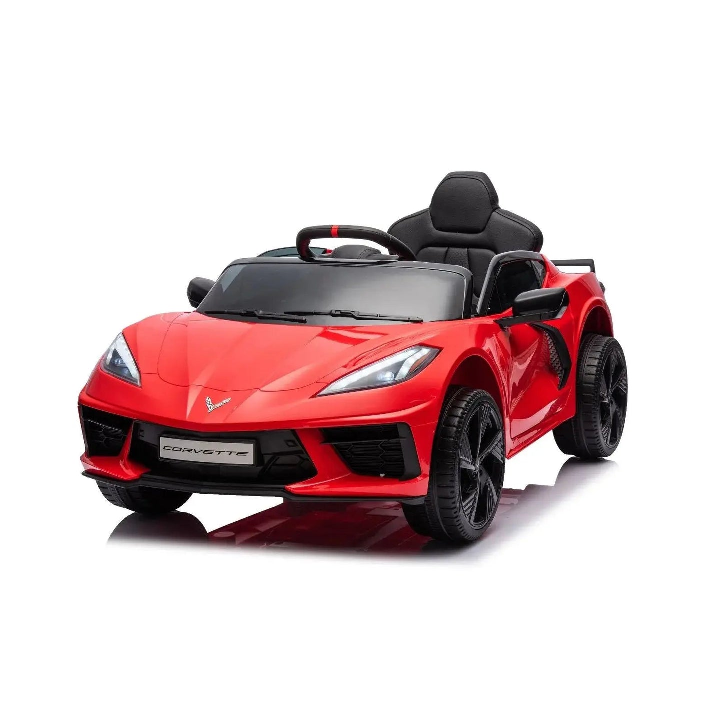 12V Chevrolet Corvette C8 Stingray 1-Seater Kids Ride-On Car Red