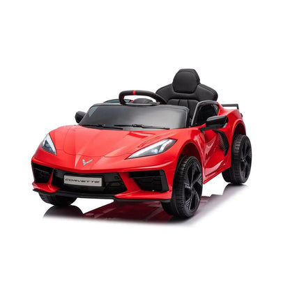 12V Chevrolet Corvette C8 Stingray 1-Seater Kids Ride-On Car Red