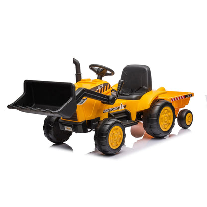 12V Freddo Excavator 1 Seater Ride-on Yellow