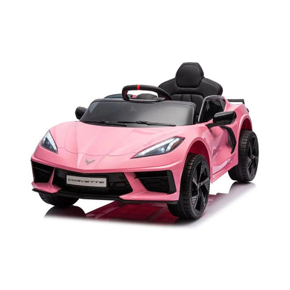 12V Chevrolet Corvette C8 Stingray 1-Seater Kids Ride-On Car Pink