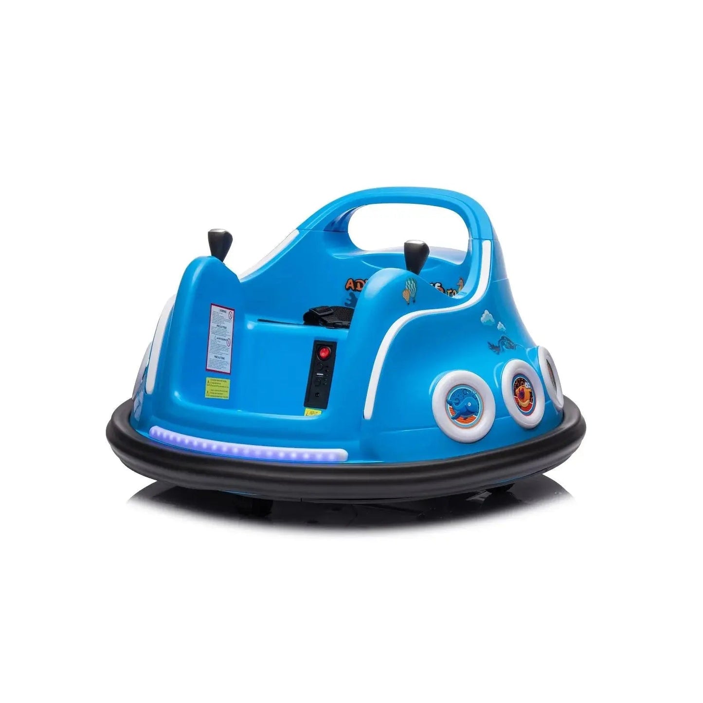 12V Freddo Bumper Car 1 Seater Ride on for Kids Blue