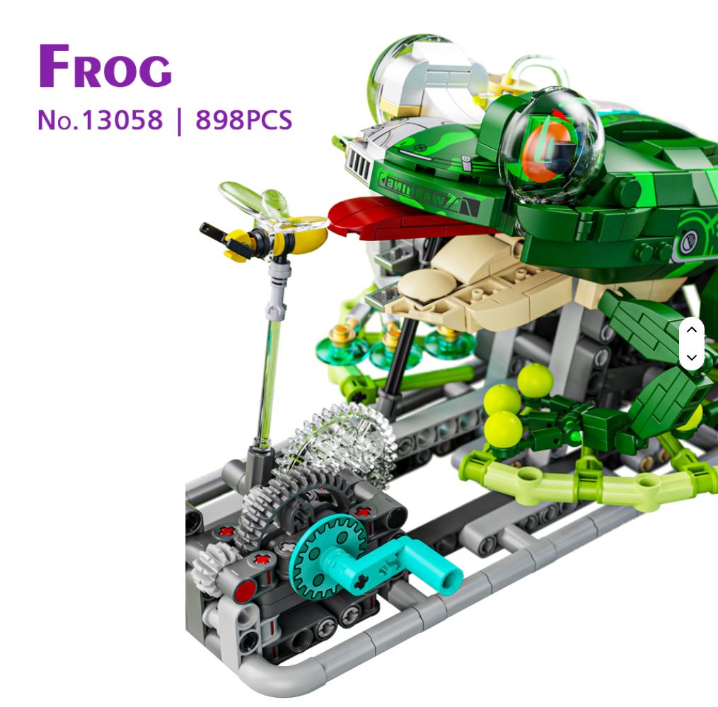 13058 Mechanical Frog Building Blocks 698PCS