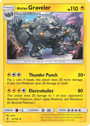 Alolan Graveler 041/145 - SM  Guardians Rising Main image