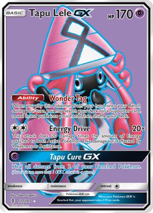 Tapu Lele GX (Full Art) 137/145 - SM Guardians Rising Holofoil