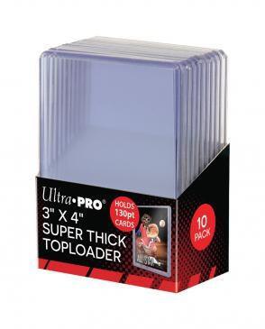 3" x 4" Clear Thick 130PT Toploaders (10ct) Main image