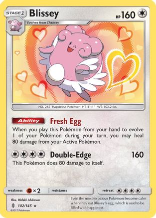 Blissey 102/145 - SM  Guardians Rising Reverse Holofoil Main image