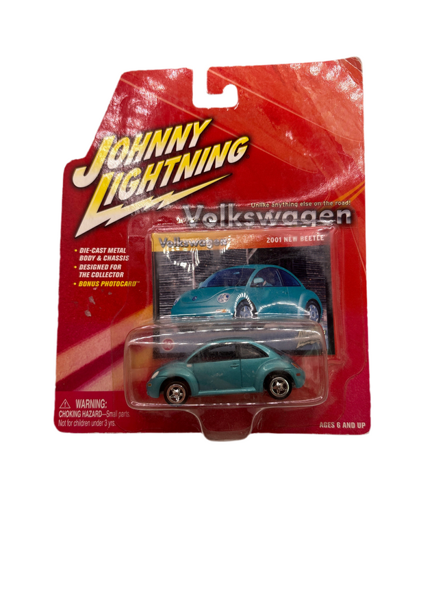 Johnny Lightning 2001 New Beetle Diecast Blue Hover Image