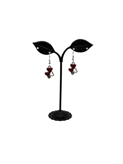 Triple Heart Earrings