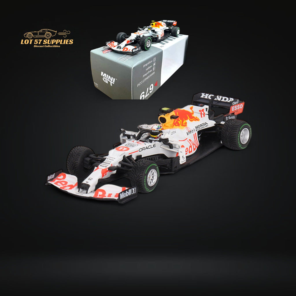 Mini-GT Red Bull RB16B #11 Sergio Pérez 2021 Turkish Grand Prix 3rd Place #679 1:64 MGT00679 - Collectors World Toys